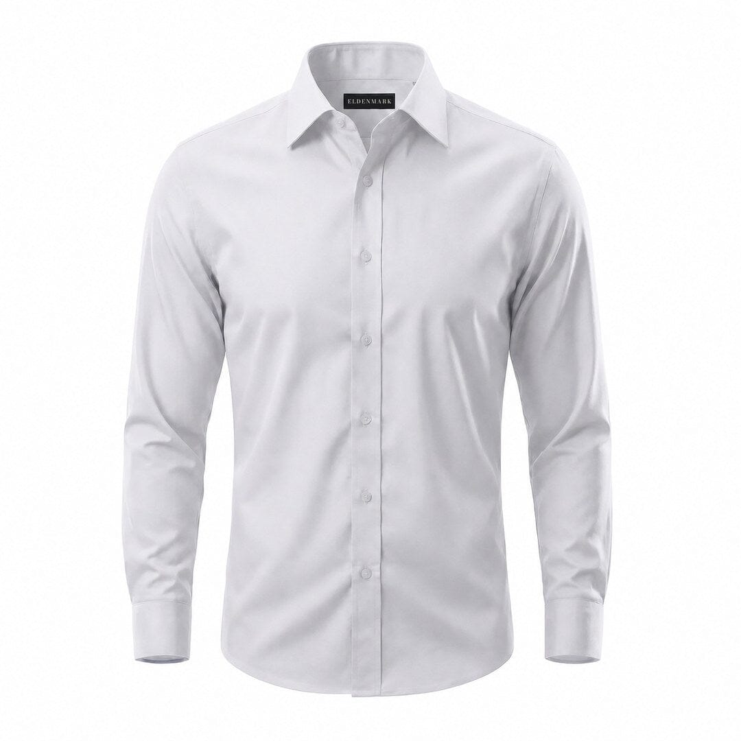 Herren Hemd Bügelfrei mit Stretch Herren Hemd Bügelfrei mit Stretch Eldenmark XS Weiß 
