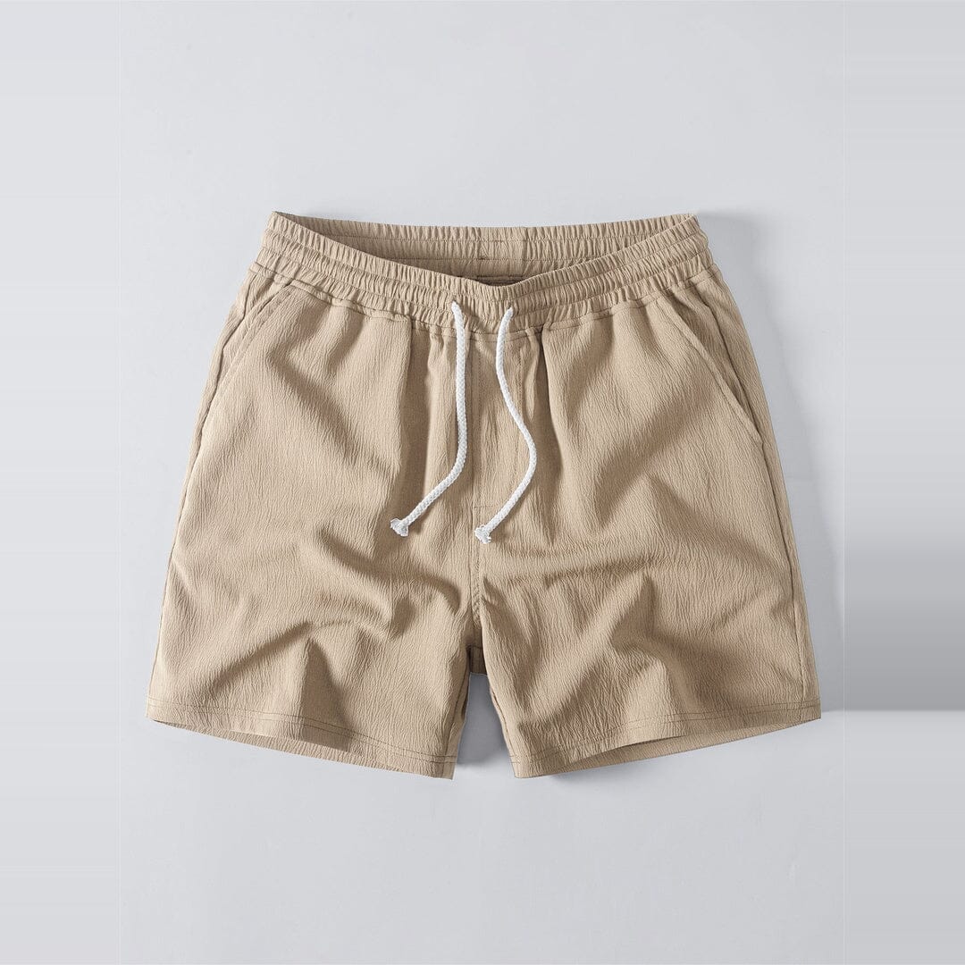 Herren Set Kubahemd Lochmuster mit Krinkel-Shorts Herren Set Kubahemd Lochmuster mit Krinkel-Shorts Eldenmark 