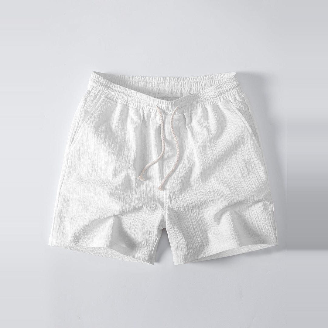 Herren Set Kubahemd Lochmuster mit Krinkel-Shorts Herren Set Kubahemd Lochmuster mit Krinkel-Shorts Eldenmark 