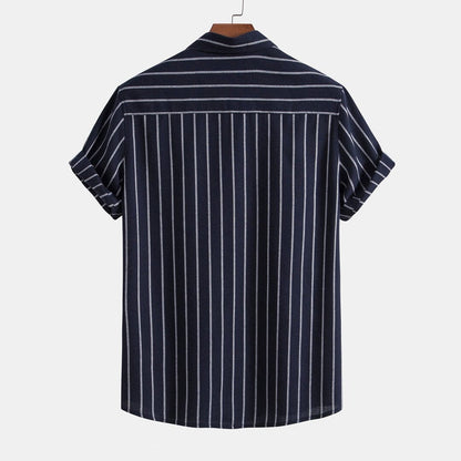 Herren Set Kurzarmhemd mit Hose im Kontrast Design Herren Set Kurzarmhemd mit Hose im Kontrast Design Eldenmark 