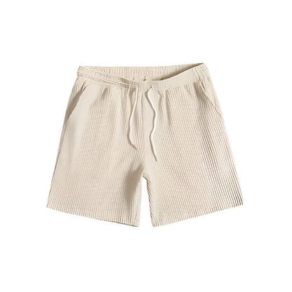 Herren Set Kurzarmhemd mit Shorts in Waffeloptik Herren Set Kurzarmhemd mit Shorts in Waffeloptik Eldenmark 