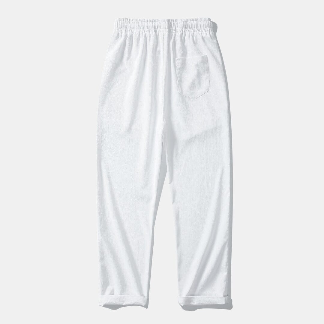 Herren Set Stehkragenhemd mit Leinenhose Herren Set Stehkragenhemd mit Leinenhose Eldenmark 
