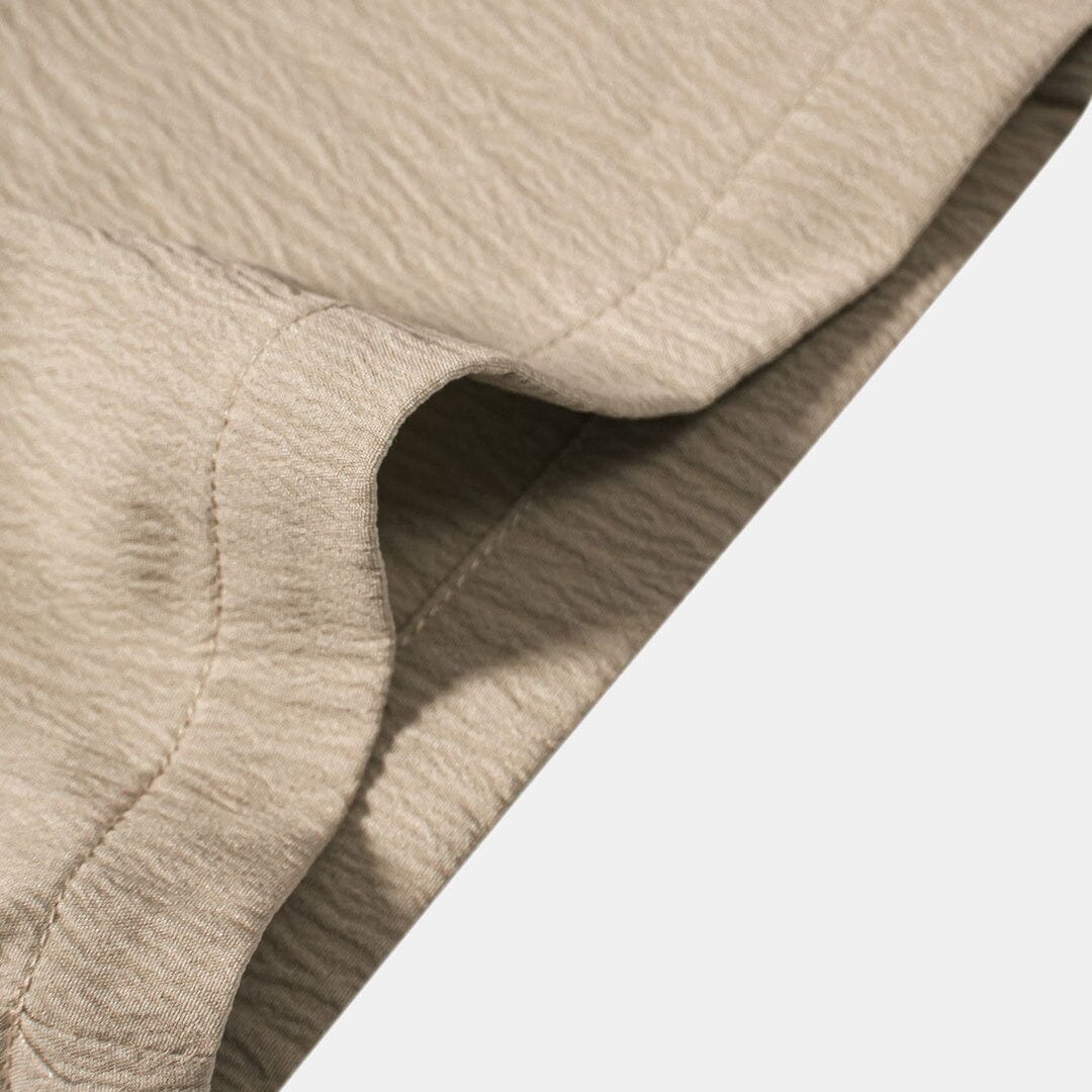 Herren Set Stehkragenhemd mit Leinenhose Herren Set Stehkragenhemd mit Leinenhose Eldenmark 