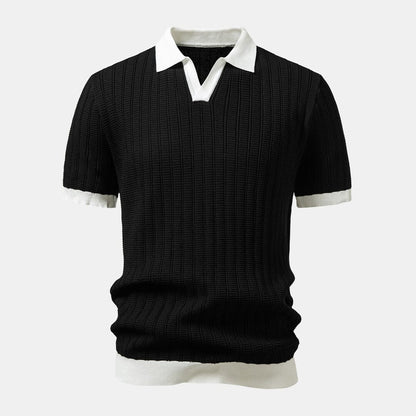 Herren Set Strickpolo mit Anzughose Slim Fit Herren Set Strickpolo mit Anzughose Slim Fit Eldenmark 