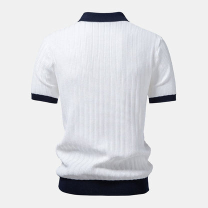 Herren Set Strickpolo mit Anzughose Slim Fit Herren Set Strickpolo mit Anzughose Slim Fit Eldenmark 