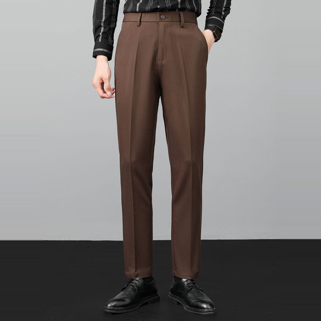 Herren Set Strickpolo mit Anzughose Slim Fit Herren Set Strickpolo mit Anzughose Slim Fit Eldenmark 