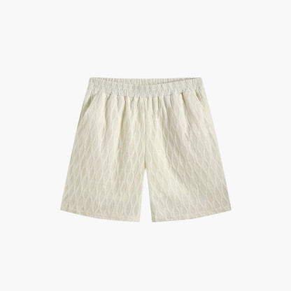 Herren Set Strukturhemd Creme mit Shorts Herren Set Strukturhemd Creme mit Shorts Eldenmark 
