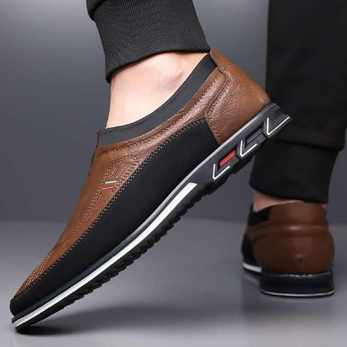 Herren Slipper Loafer Bequem in Leder-Optik