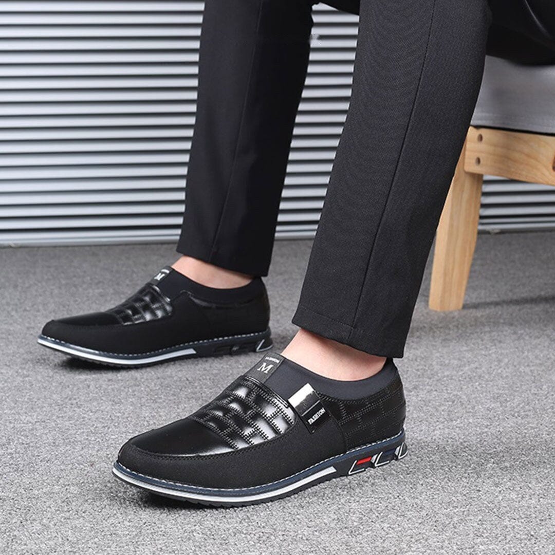 Herren Slipper ohne Schnürung in Leder-Optik Herren Slipper ohne Schnürung in Leder-Optik Eldenmark 