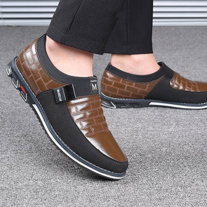 Herren Slipper ohne Schnürung in Leder-Optik Herren Slipper ohne Schnürung in Leder-Optik Eldenmark 