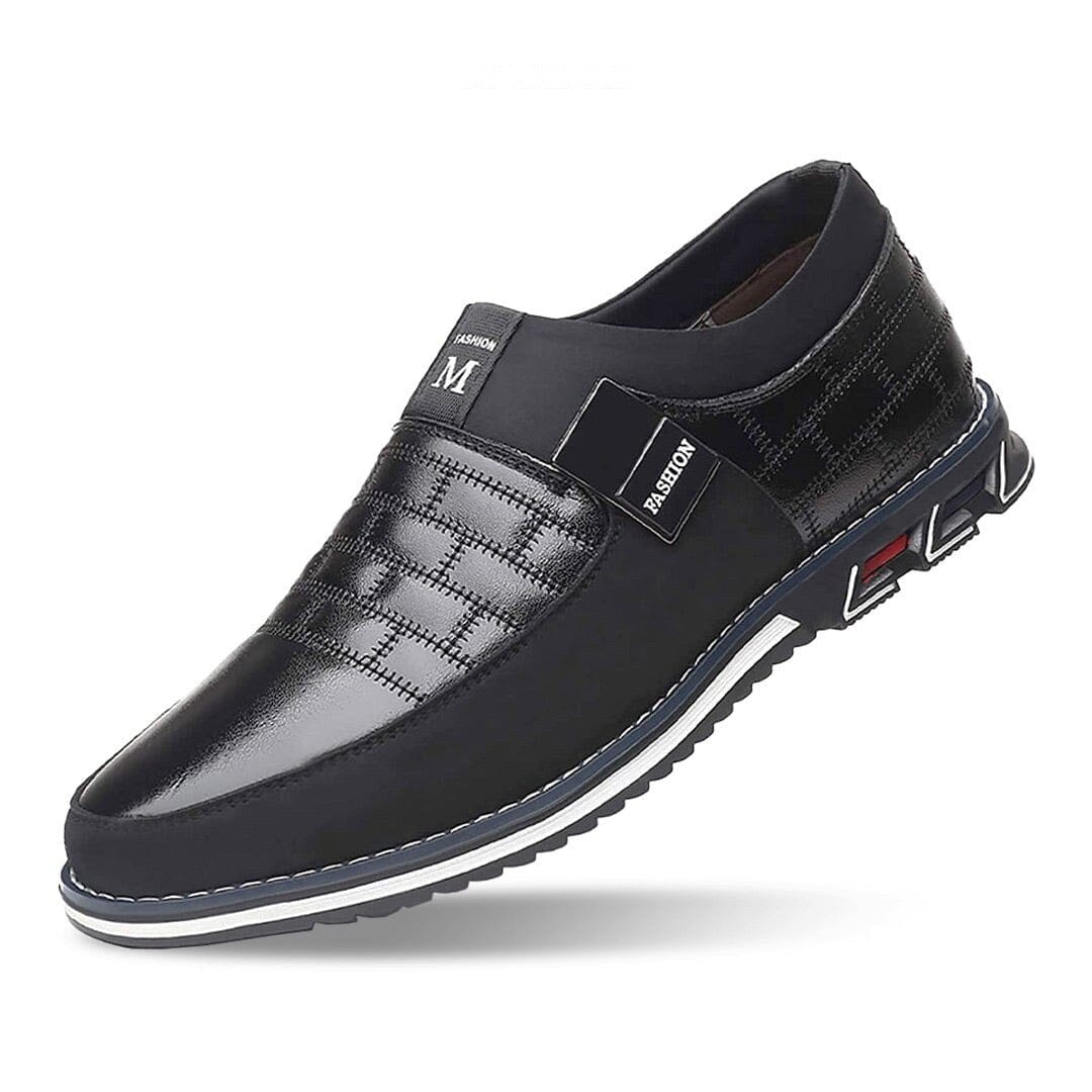 Herren Slipper ohne Schnürung in Leder-Optik Herren Slipper ohne Schnürung in Leder-Optik Eldenmark 