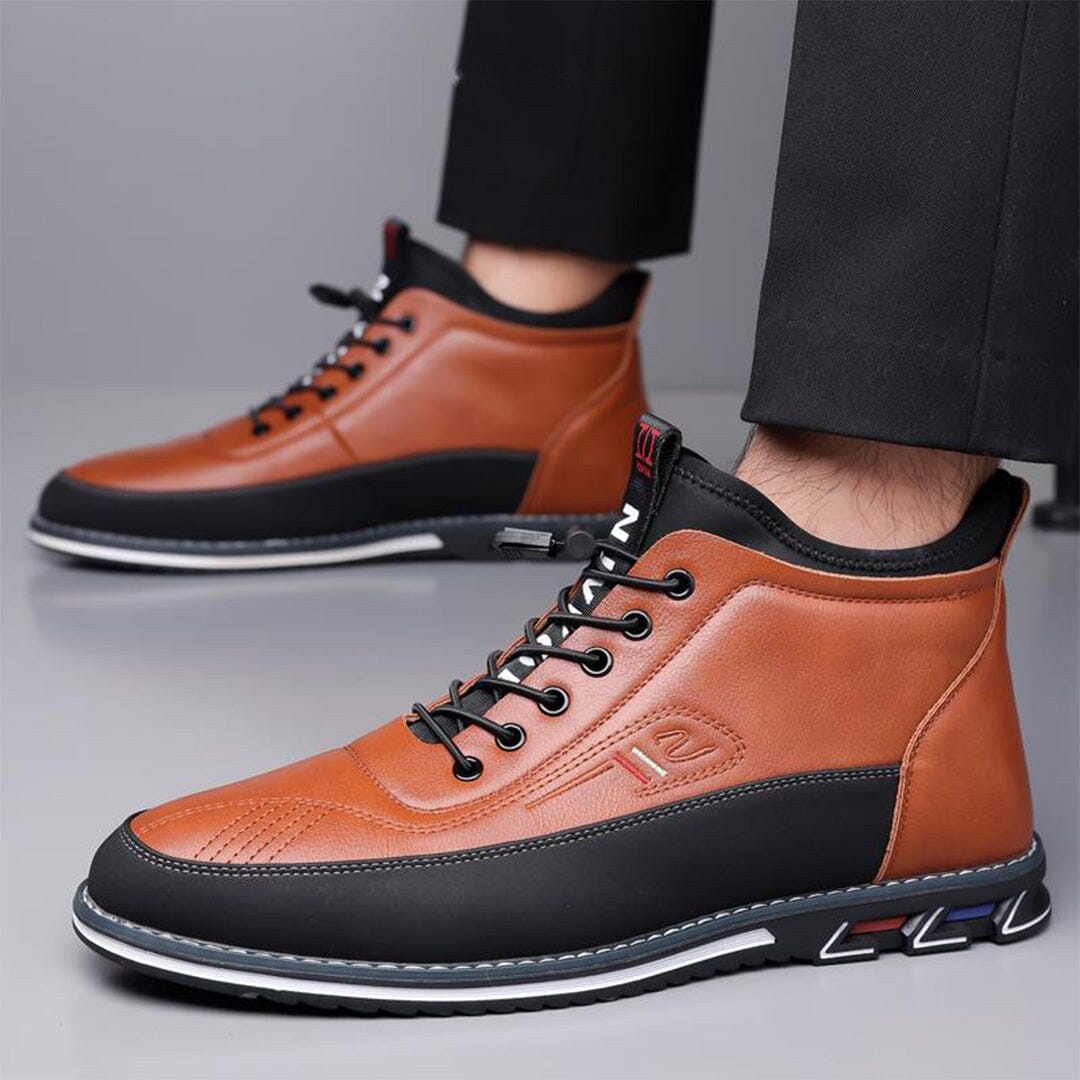 Herren Stiefeletten Schnürung in Leder-Optik Herren Stiefeletten Schnürung in Leder-Optik Eldenmark 