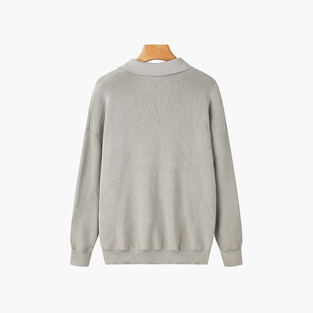 Herren Strickpullover Rippstrick mit Polokragen Herren Strickpullover Rippstrick mit Polokragen Eldenmark 