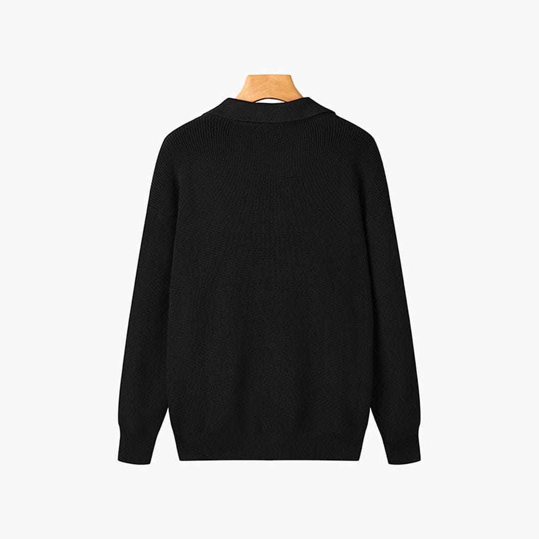 Herren Strickpullover Rippstrick mit Polokragen Herren Strickpullover Rippstrick mit Polokragen Eldenmark 