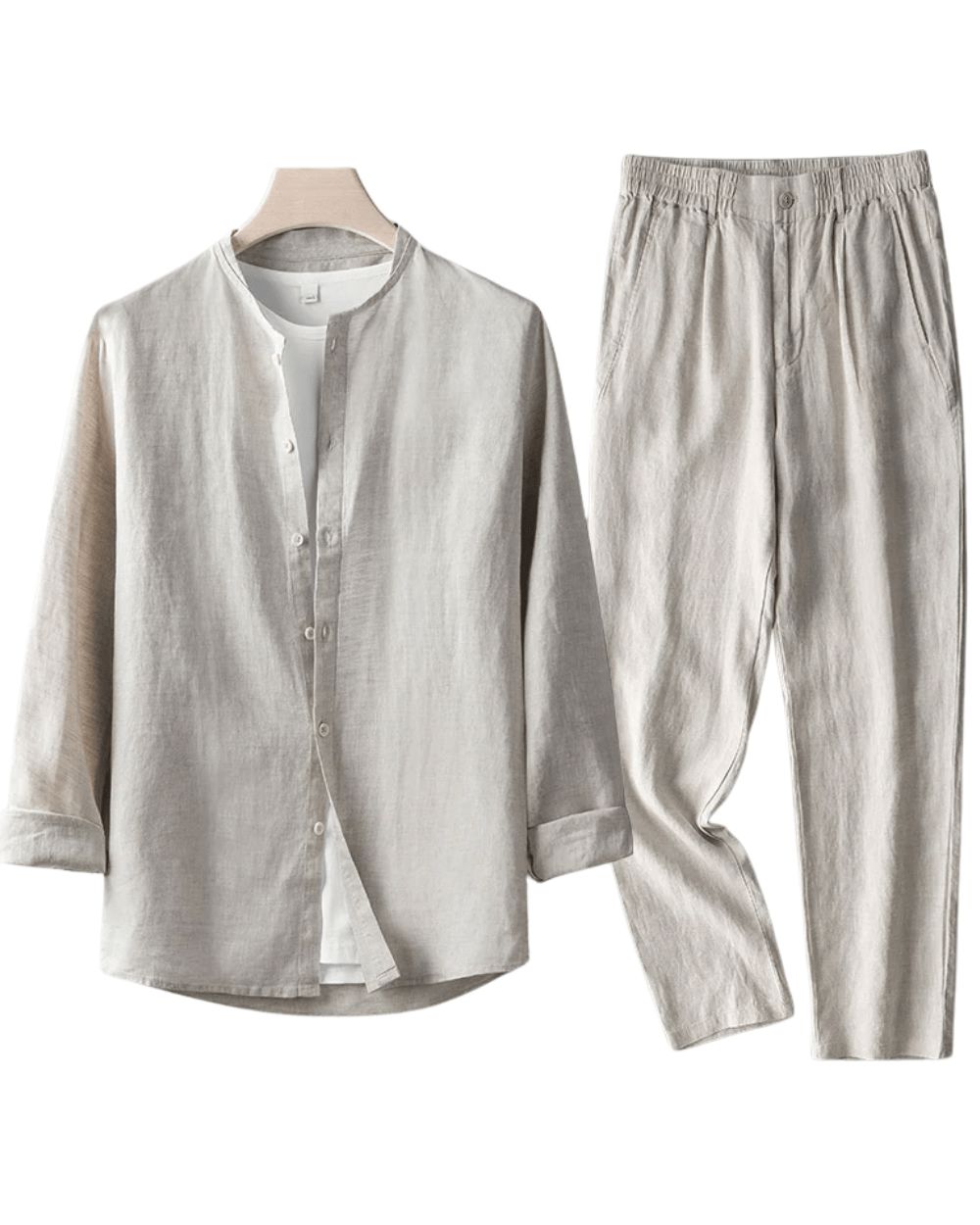 Klassisches Leinen-Set Set Eldenmark Beige M 
