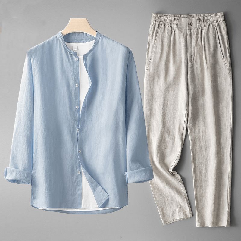 Klassisches Leinen-Set Set Eldenmark Bleu ciel M 