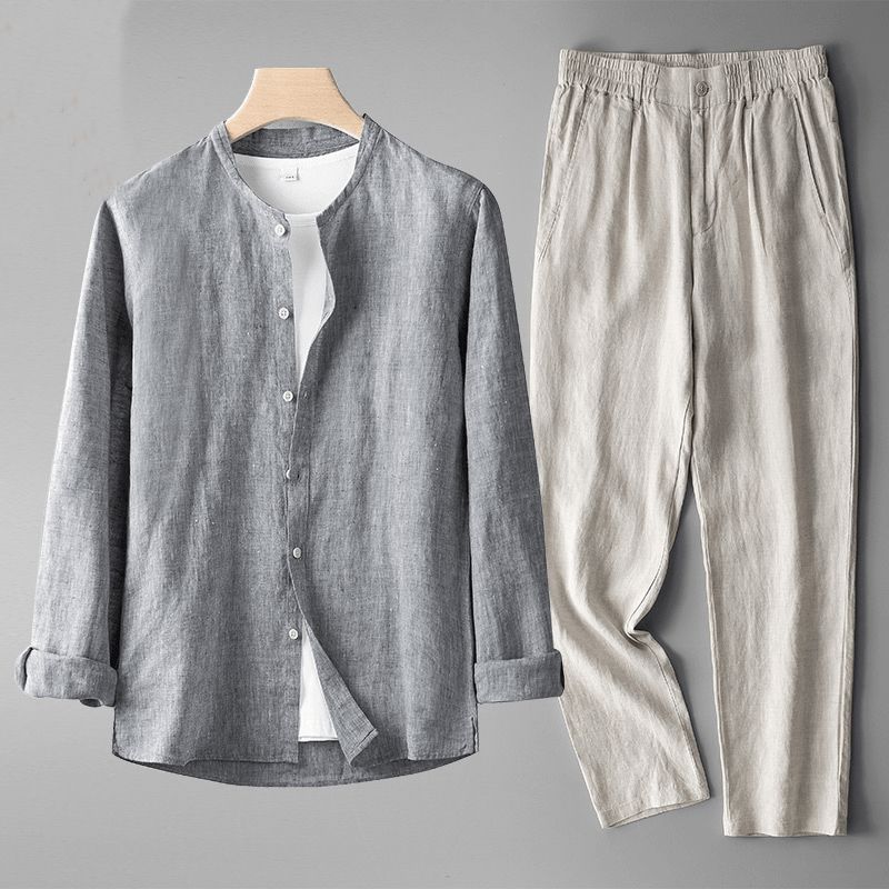 Klassisches Leinen-Set Set Eldenmark Gris M 