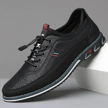 Lässige Lederschuhe Schuhe Eldenmark Noir 38 