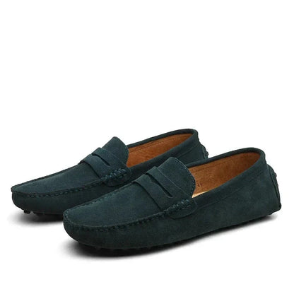 Lässige Wildleder-Loafer Schuhe Eldenmark Vert 38 
