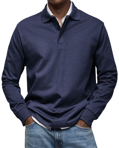 Lässiger Polo-Pullover Pullover Eldenmark Bleu marine S 
