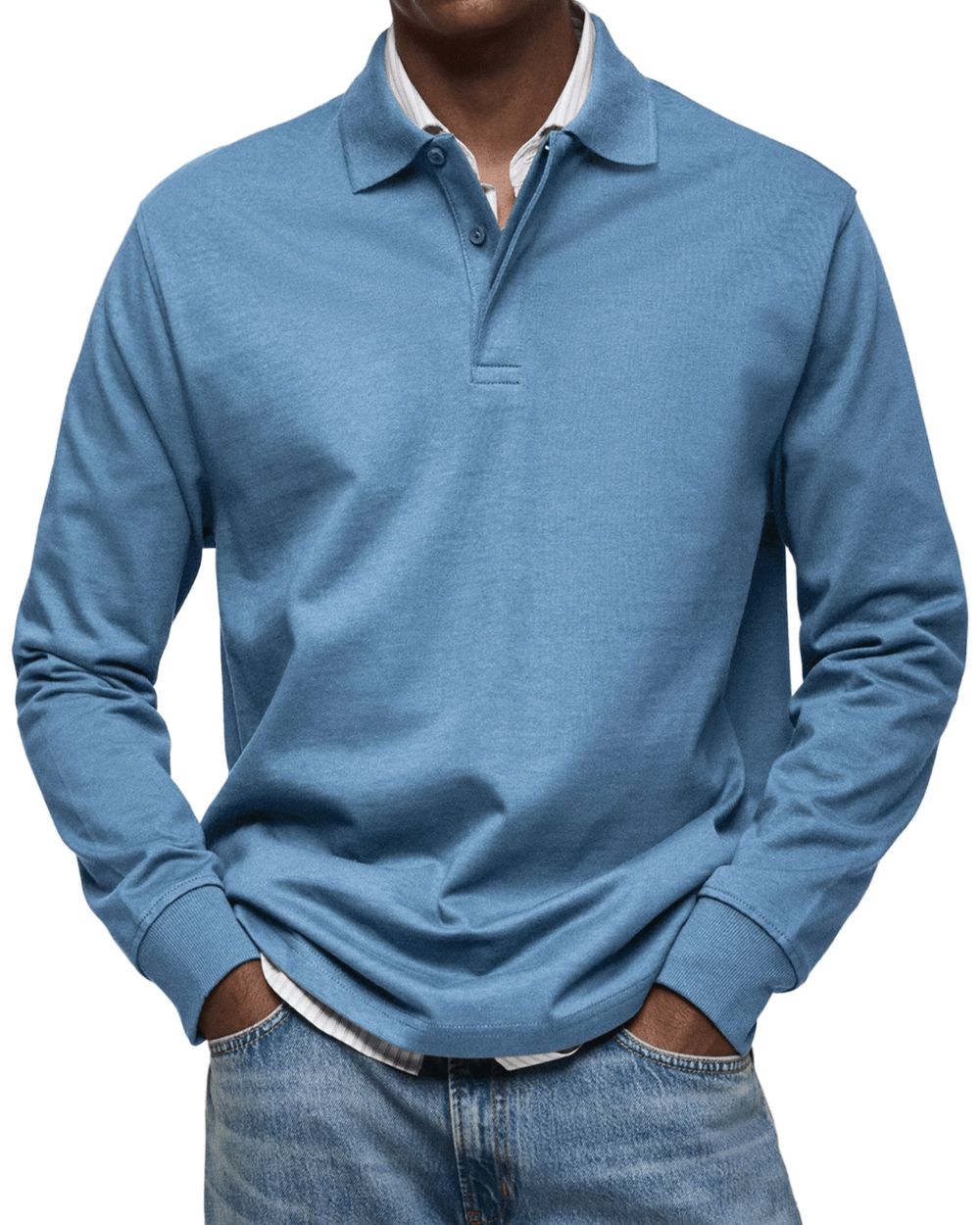 Lässiger Polo-Pullover Pullover Eldenmark Bleu S 