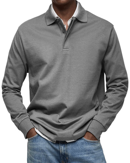 Lässiger Polo-Pullover Pullover Eldenmark Gris S 
