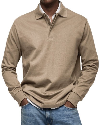 Lässiger Polo-Pullover Pullover Eldenmark Kaki S 