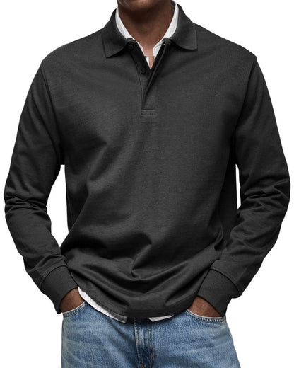 Lässiger Polo-Pullover Pullover Eldenmark Noir S 