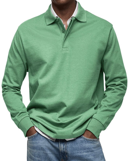 Lässiger Polo-Pullover Pullover Eldenmark Vert S 