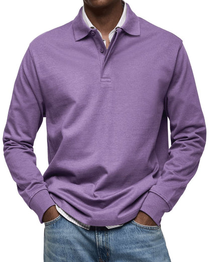 Lässiger Polo-Pullover Pullover Eldenmark Violet S 