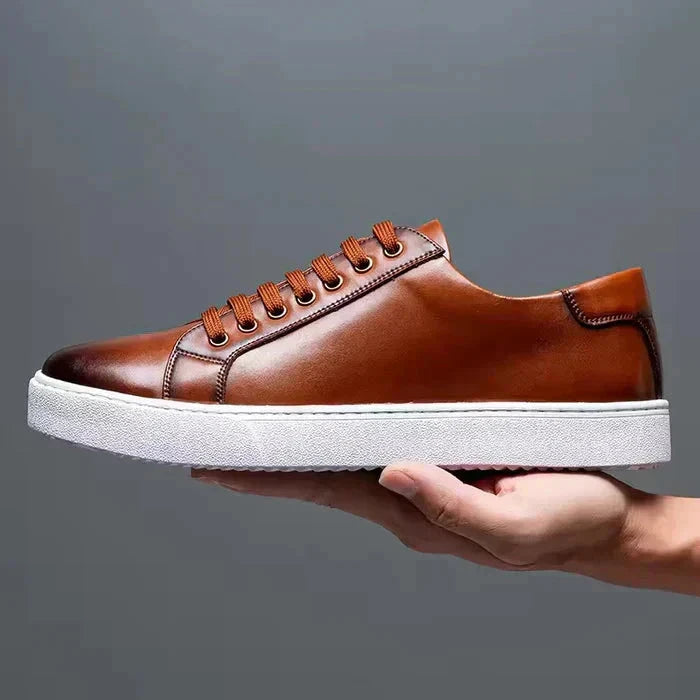 Lederschuhe Saint-Tropez Schuhe Eldenmark Marron 41 