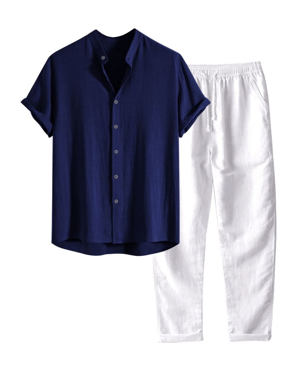 Leichtes Leinen-Outfit Set Eldenmark Bleu marine S 