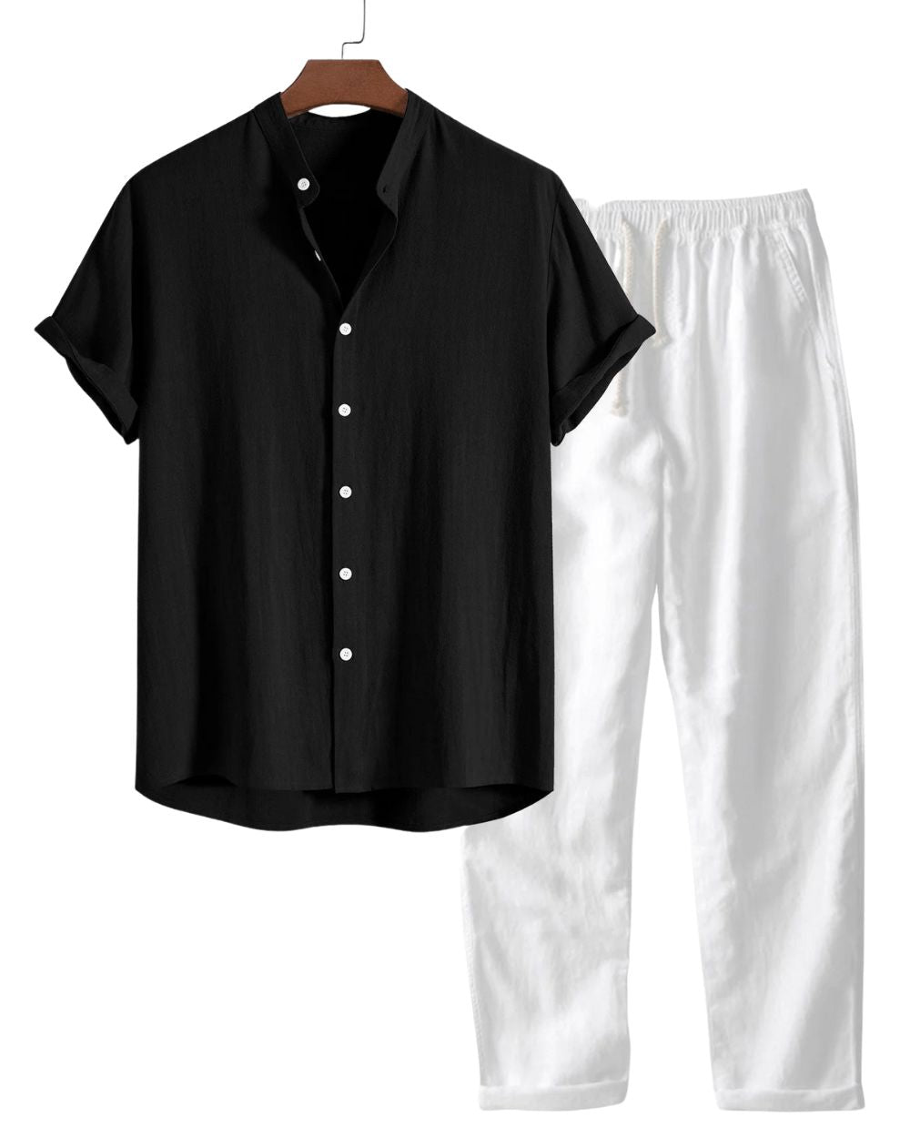 Leichtes Leinen-Outfit Set Eldenmark Noir S 