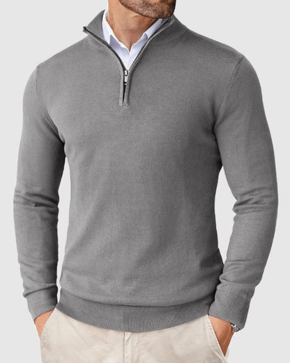 Pullover mit Zip-Kragen Pullover Eldenmark Gris S 