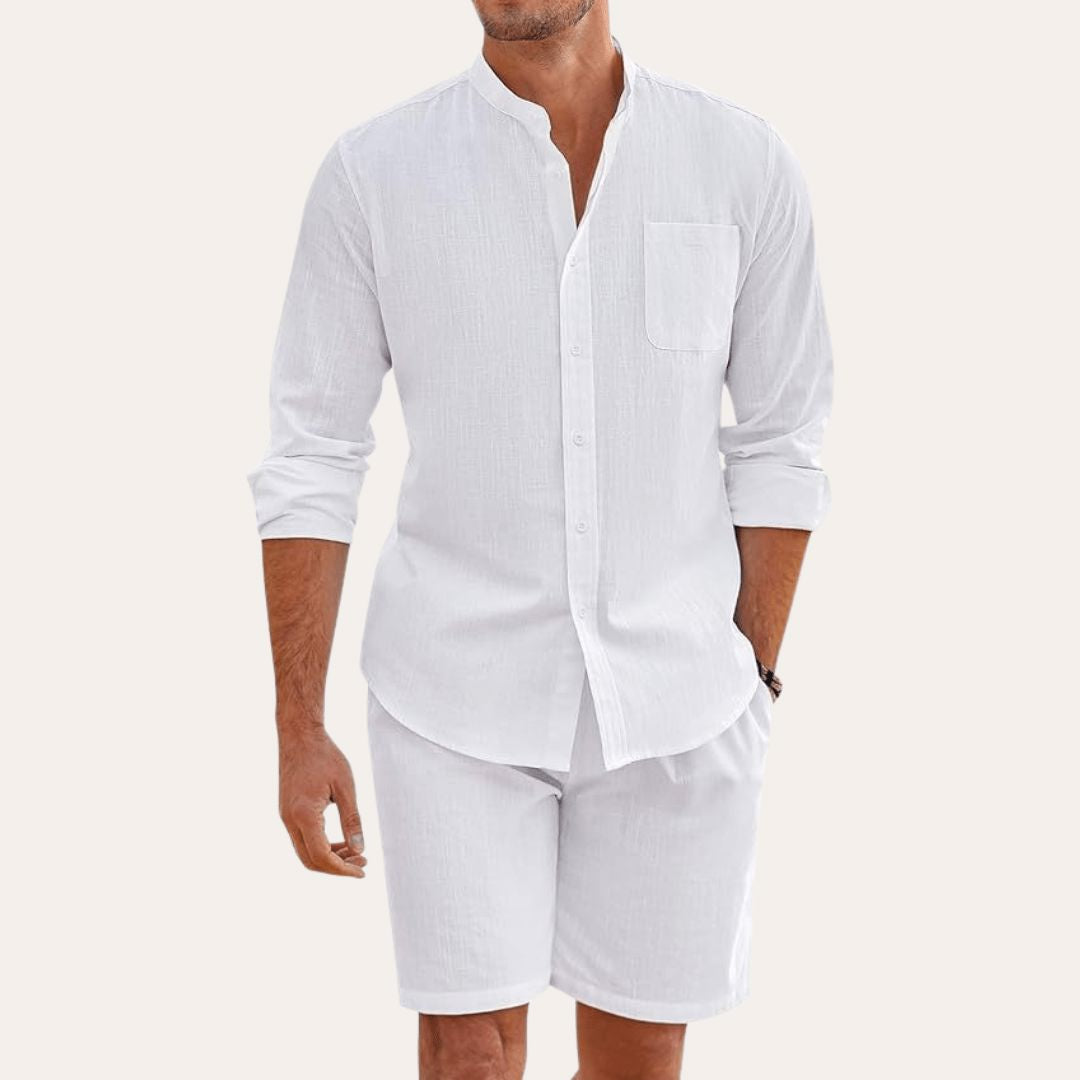 Sommer-Set aus Leinen Set Eldenmark Blanc S 