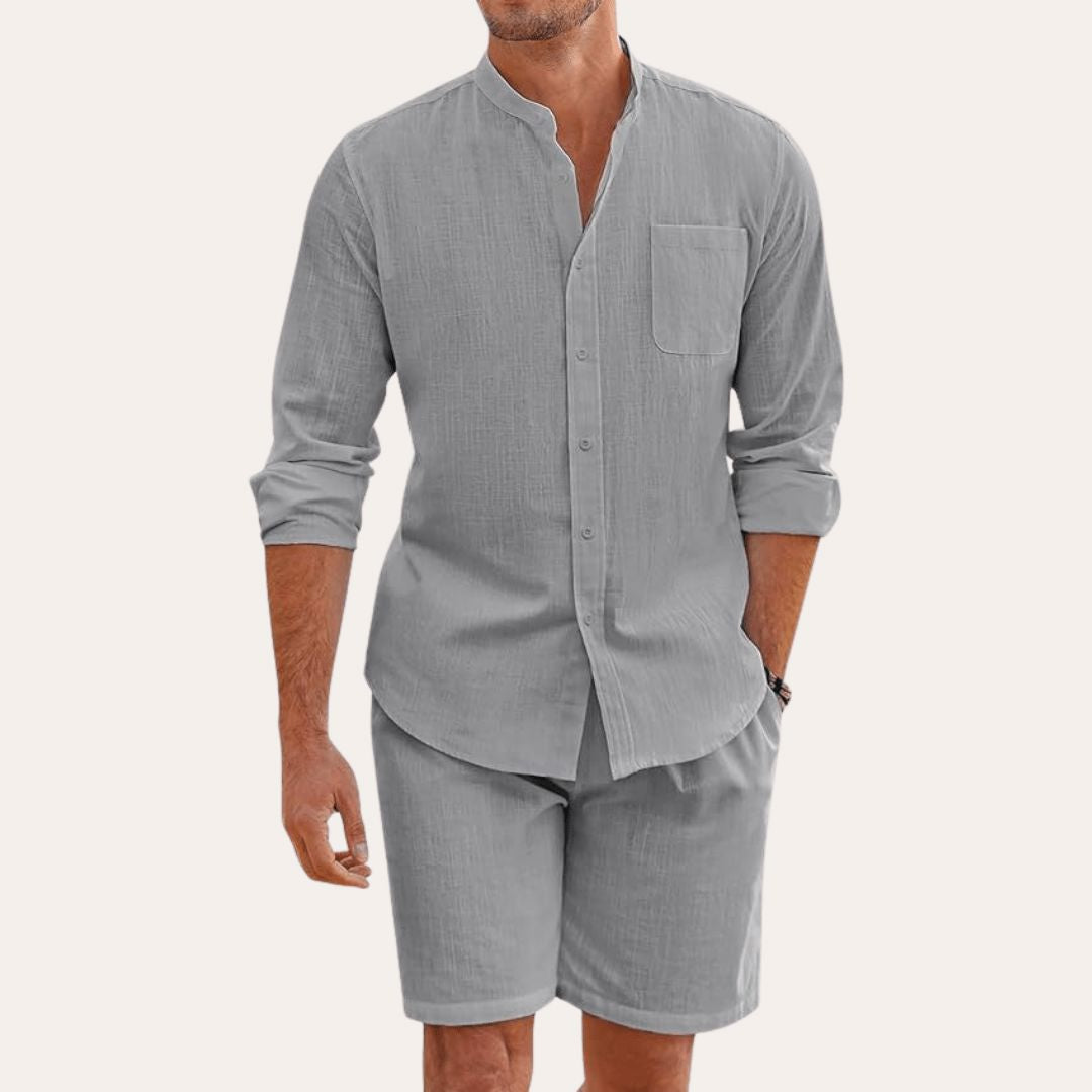 Sommer-Set aus Leinen Set Eldenmark Gris S 