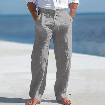 Sommerhose aus Leinen Hose Eldenmark Gris S 
