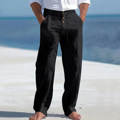 Sommerhose aus Leinen Hose Eldenmark Noir S 