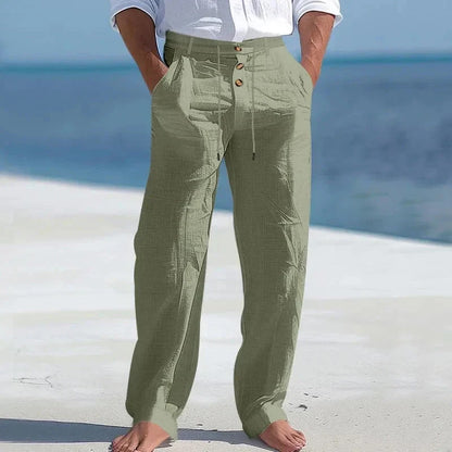Sommerhose aus Leinen Hose Eldenmark Vert S 