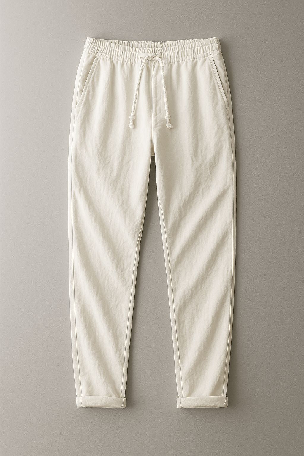 Stilvolle Leinenhose Hose Eldenmark Blanc S 