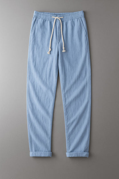 Stilvolle Leinenhose Hose Eldenmark Bleu S 