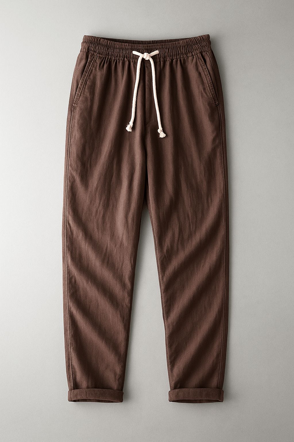 Stilvolle Leinenhose Hose Eldenmark Marron S 