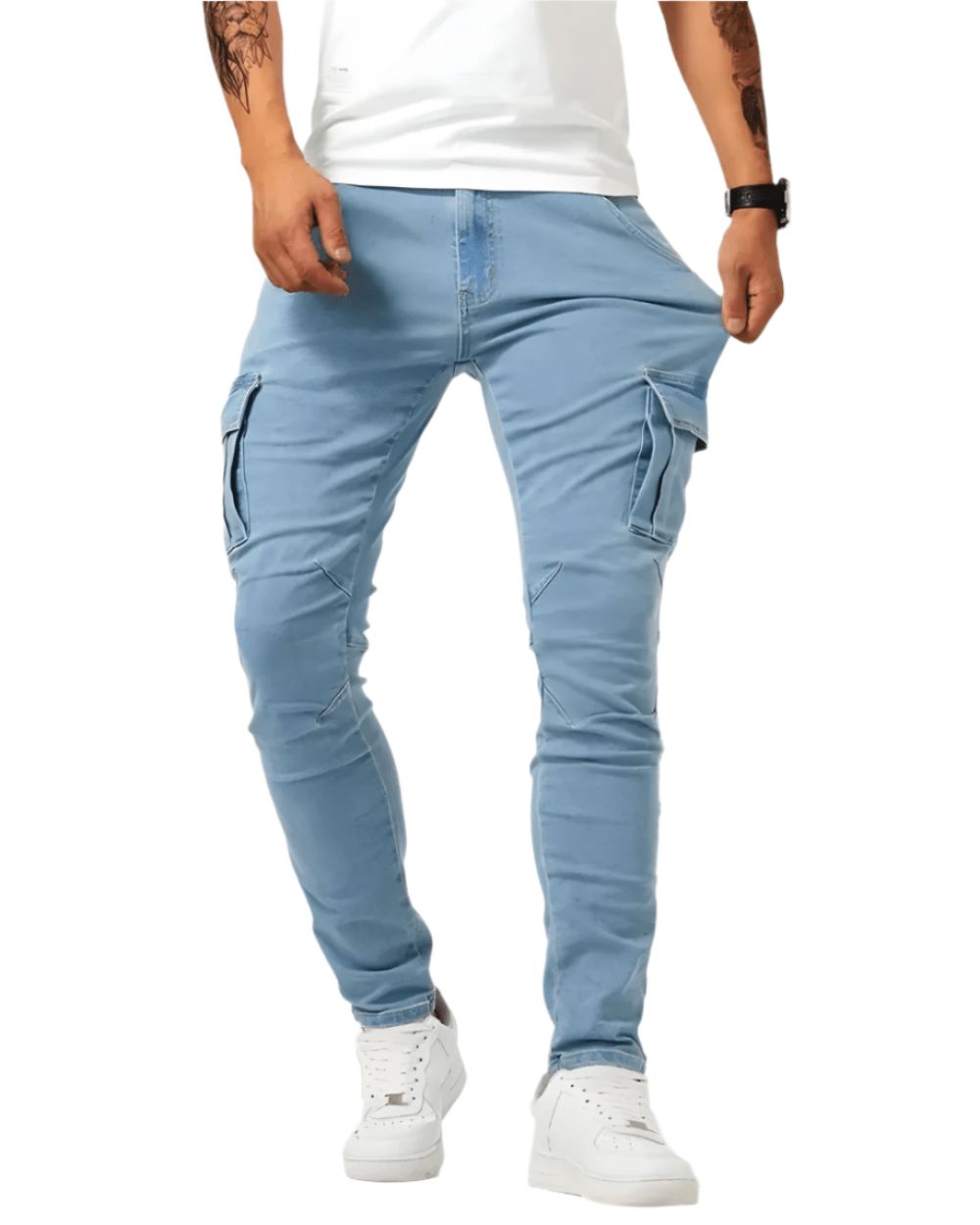 Stretch-Cargohose Hose Eldenmark Bleu XS 