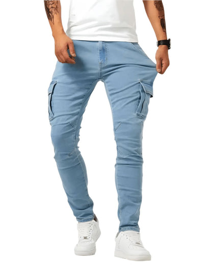 Stretch-Cargohose Hose Eldenmark Bleu XS 