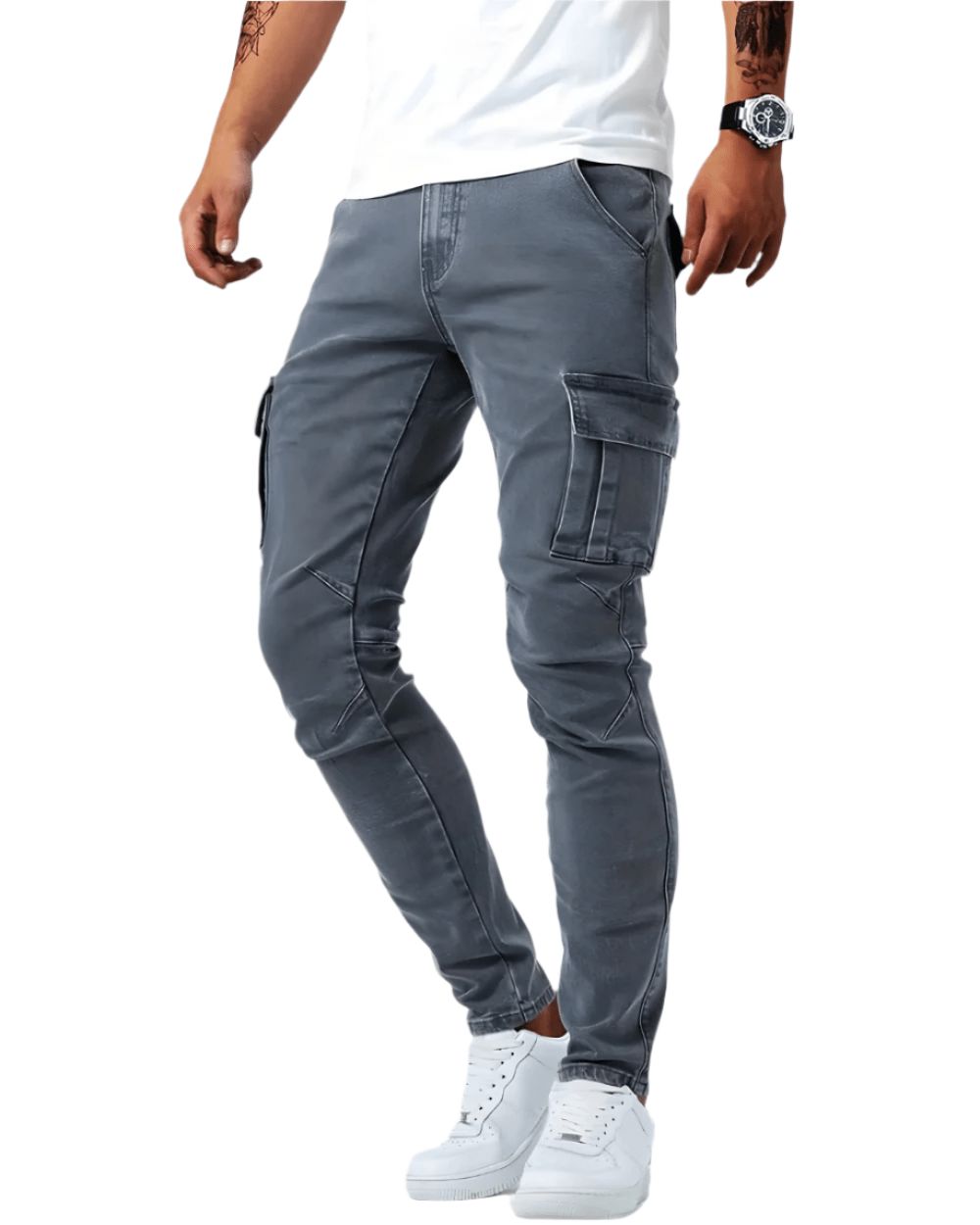 Stretch-Cargohose Hose Eldenmark Gris XS 