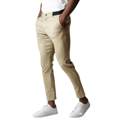 Stretch-Chino Hose Eldenmark Beige XS 