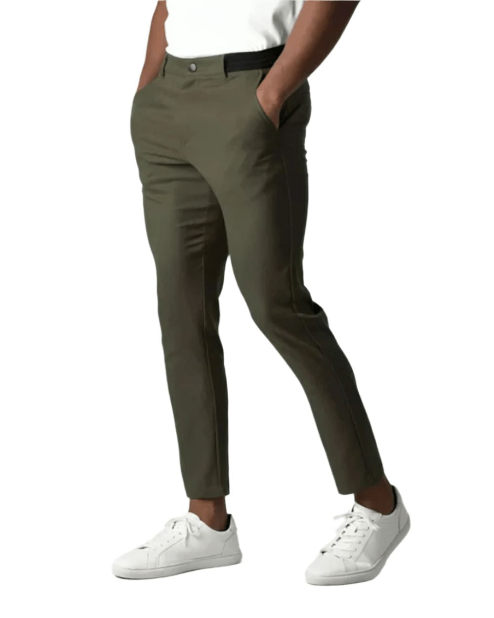Stretch-Chino Hose Eldenmark Vert XS 