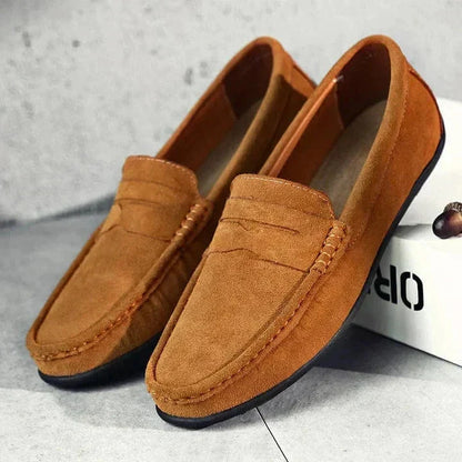 Weiche Wildleder-Mokassins Schuhe Eldenmark Marron 38 