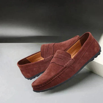 Weiche Wildleder-Mokassins Schuhe Eldenmark Rouge 40 