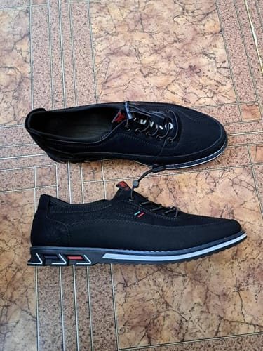 Kundenfoto zu Herren Halbschuhe Casual mit Kontrastsohle